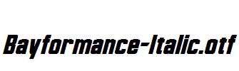 Bayformance-Italic.otf