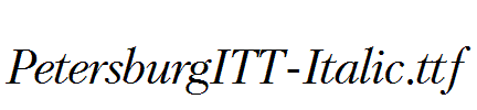 PetersburgITT-Italic.ttf