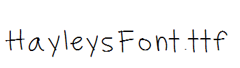 HayleysFont.ttf