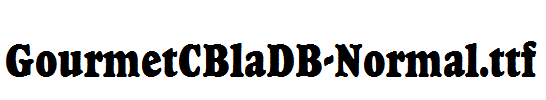 GourmetCBlaDB-Normal.ttf