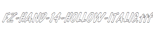 FZ-HAND-14-HOLLOW-ITALIC.ttf