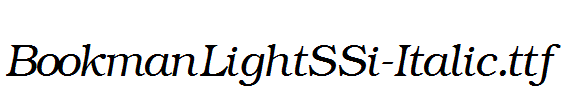 BookmanLightSSi-Italic.ttf