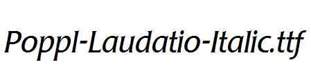 Poppl-Laudatio-Italic.ttf