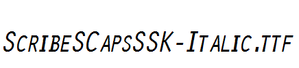 ScribeSCapsSSK-Italic.ttf