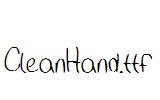 CleanHand.ttf