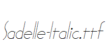 Sadelle-Italic.ttf