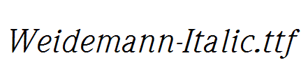 Weidemann-Italic.ttf