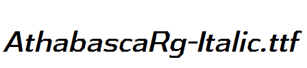 AthabascaRg-Italic.ttf