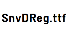 SnvDReg.ttf