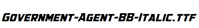 Government-Agent-BB-Italic.ttf