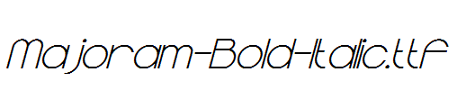 Majoram-Bold-Italic.ttf