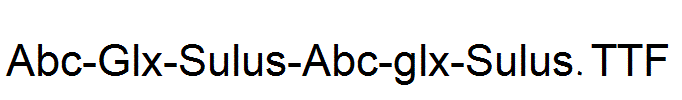 Abc-Glx-Sulus-Abc-glx-Sulus.ttf