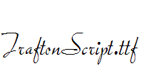 TraftonScript.ttf