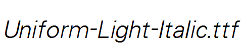 Uniform-Light-Italic.ttf