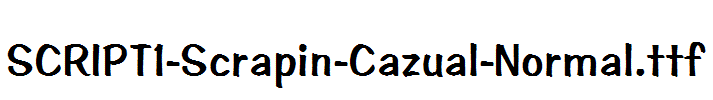 SCRIPT1-Scrapin-Cazual-Normal.ttf