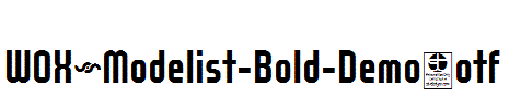 WOX~Modelist-Bold-Demo.otf