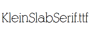 KleinSlabSerif.ttf