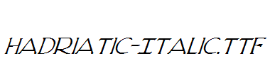 Hadriatic-Italic.ttf