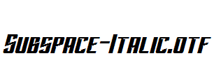 Subspace-Italic.otf