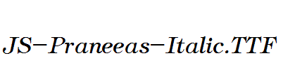 JS-Praneeas-Italic.ttf