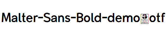 Malter-Sans-Bold-demo.otf