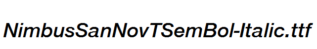 NimbusSanNovTSemBol-Italic.ttf