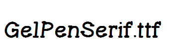 GelPenSerif.ttf