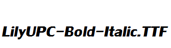 LilyUPC-Bold-Italic.ttf