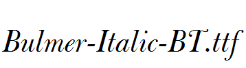 Bulmer-Italic-BT.ttf