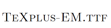 TeXplus-EM.ttf