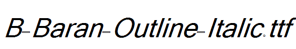 B-Baran-Outline-Italic.ttf