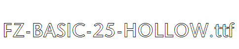 FZ-BASIC-25-HOLLOW.ttf