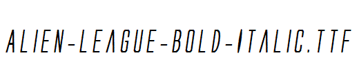 Alien-League-Bold-Italic.ttf