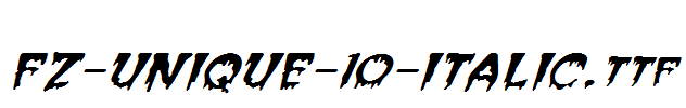 FZ-UNIQUE-10-ITALIC.ttf