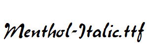 Menthol-Italic.ttf