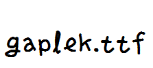 gaplek.ttf