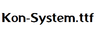 Kon-System.ttf