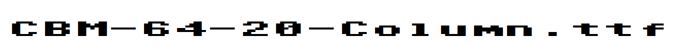 CBM-64-20-Column.ttf