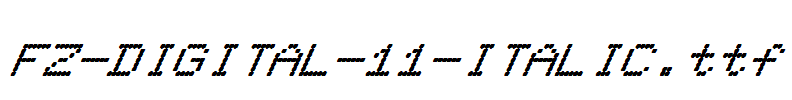 FZ-DIGITAL-11-ITALIC.ttf