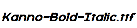 Kanno-Bold-Italic.ttf