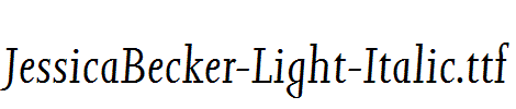 JessicaBecker-Light-Italic.ttf