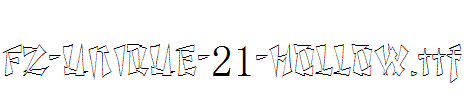 FZ-UNIQUE-21-HOLLOW.ttf