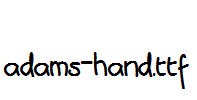 adams-hand.ttf