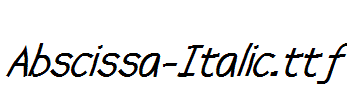 Abscissa-Italic.ttf