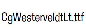 CgWesterveldtLt.ttf