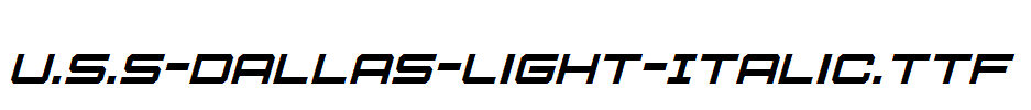 U.S.S-Dallas-Light-Italic.ttf