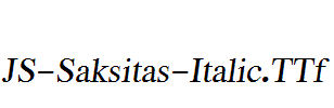 JS-Saksitas-Italic.ttf