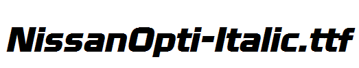 NissanOpti-Italic.ttf