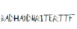 BadHandwriter.ttf