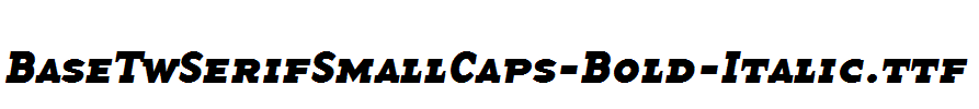 BaseTwSerifSmallCaps-Bold-Italic.ttf